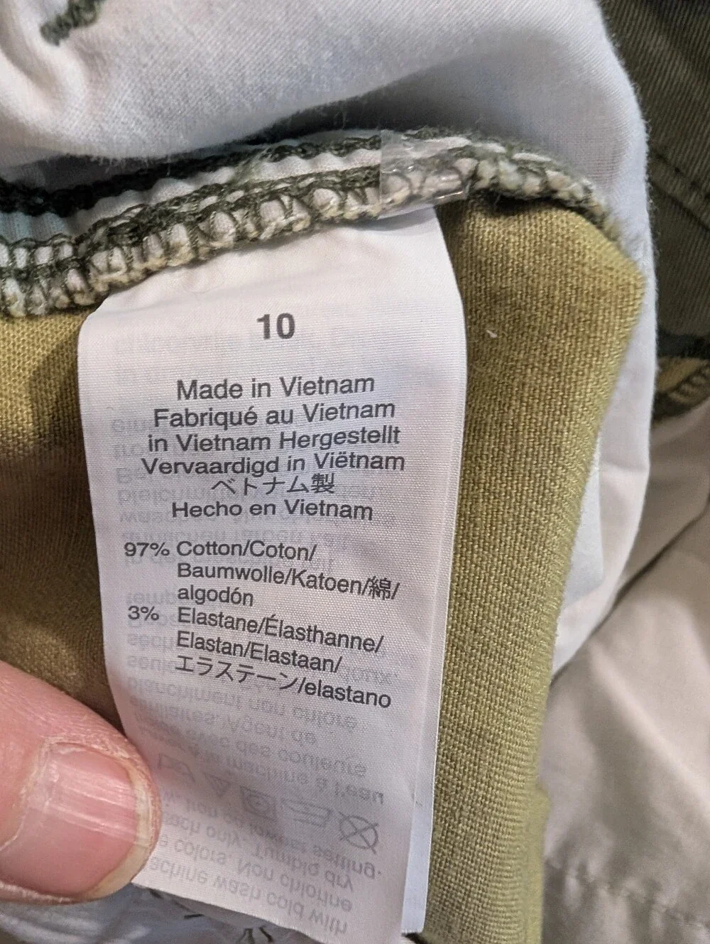 J.Crew Camo Chino Pants Women's Size 10 Green Military Print Stretch Straight